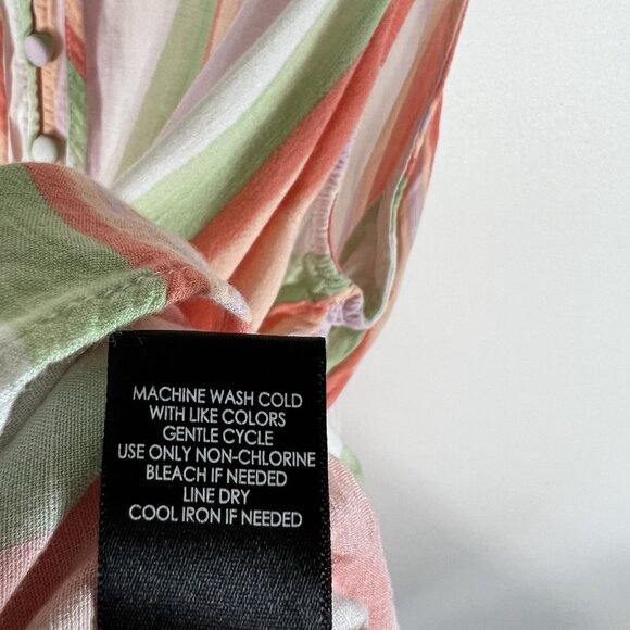 TORRID Women's Rayon‎ Blend Striped Tiered Tunic Size 2X Colorful Beach Boho - Picture 6 of 9